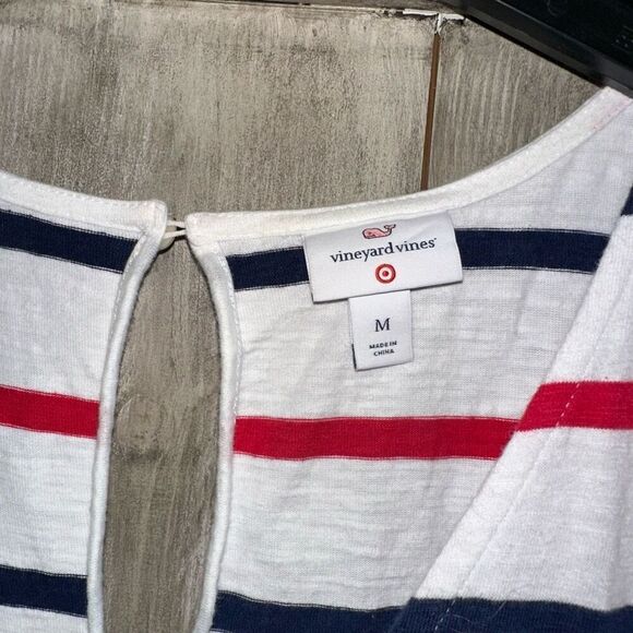 Vineyard Vines Patriotic Red White Blue Striped Romper - Picture 3 of 6